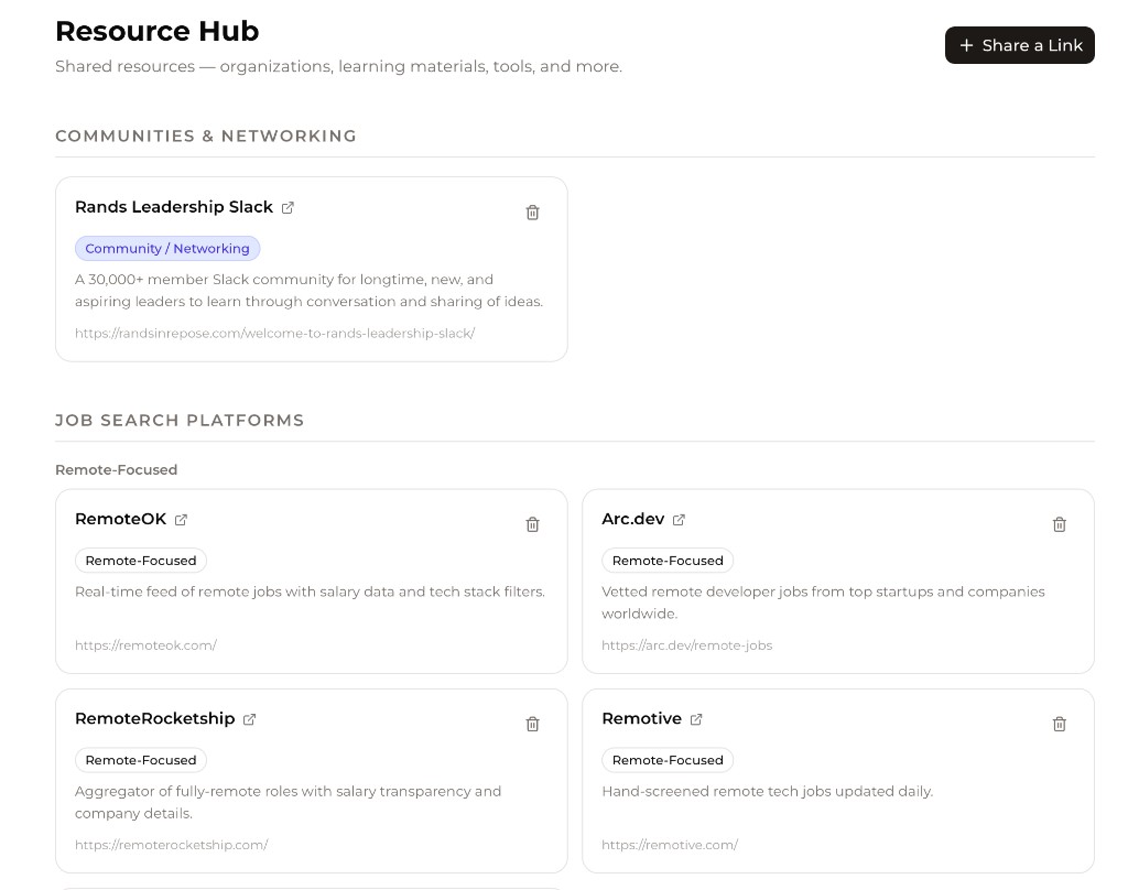 Resource Library screenshot